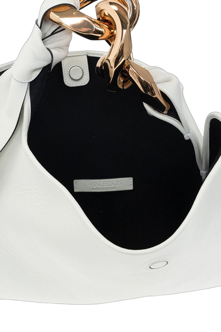 JW Anderson Small Chain Hobo Bag White