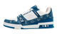 Louis Vuitton LV Trainer Monogram Denim White Blue