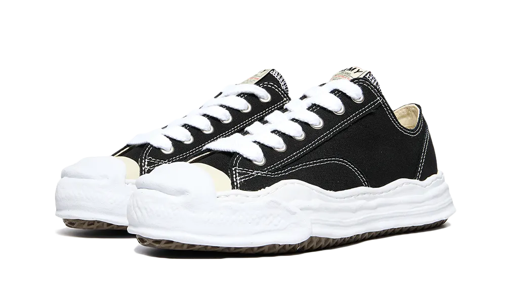 Maison Mihara Yasuhiro Hank OG Sole Canvas Low Black, Black/White (A05FW702)