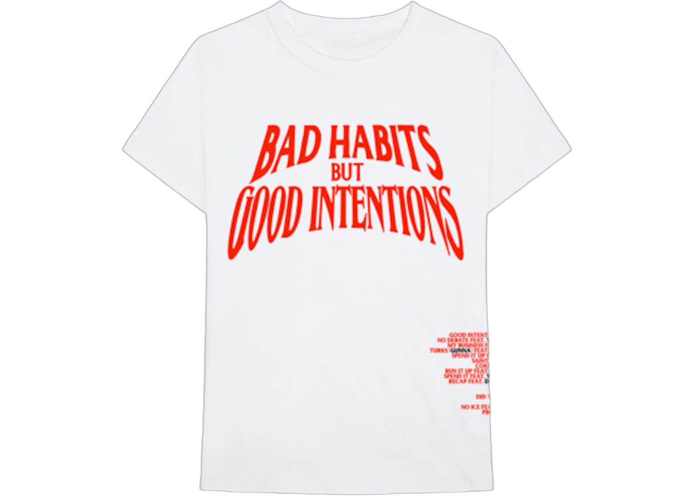 Nav x Vlone Bad Habits Tee White