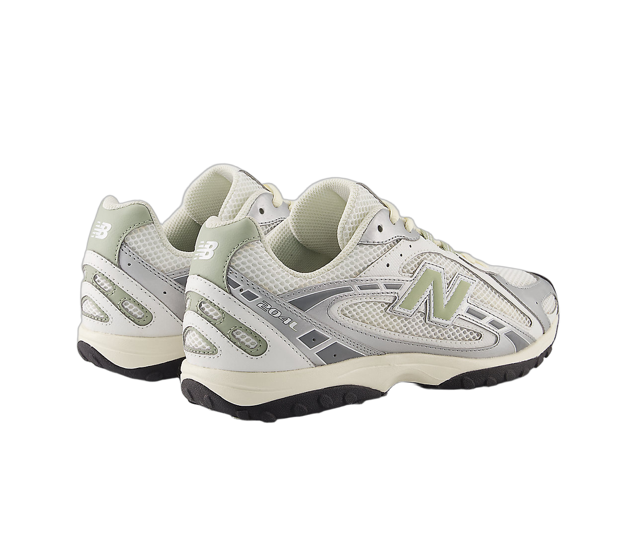 New Balance 204L Silver Metallic Sage Green