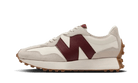 New Balance 327 Moonbeam Classic Burgundy, White/Red/Grey (WS327KA)