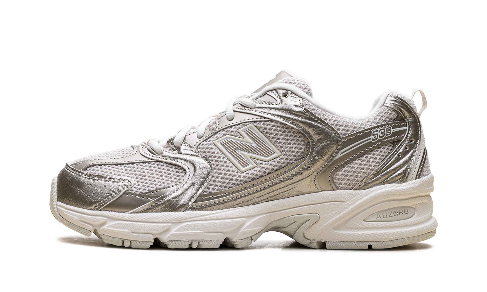 New Balance 530 Gold Metalic Linen