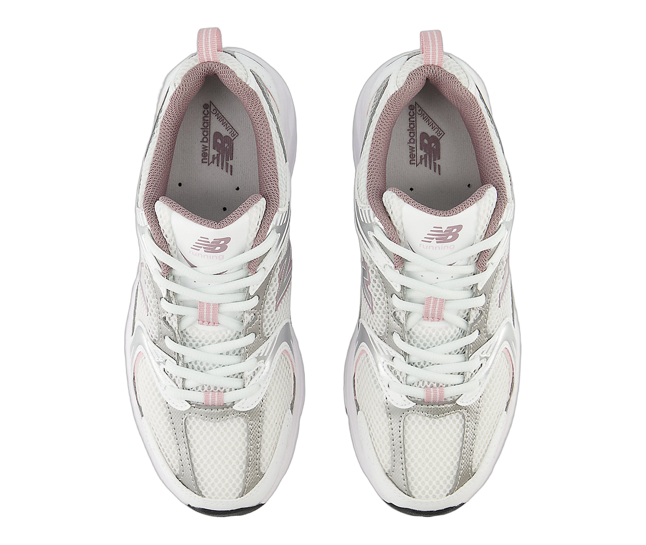 New Balance 530 Ice Wine, White/Silver Metallic/Ice Wine (MR530SGC)