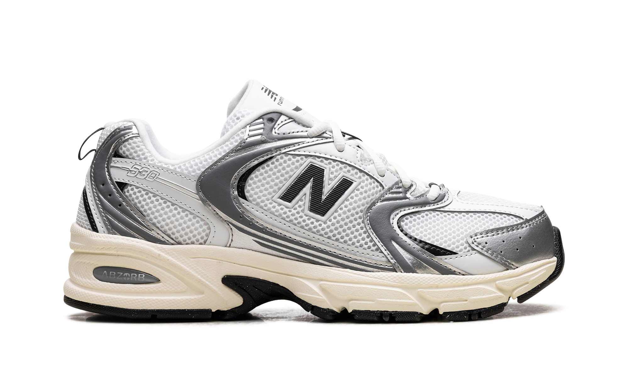 New Balance 530 Silver Metallic Black Cement