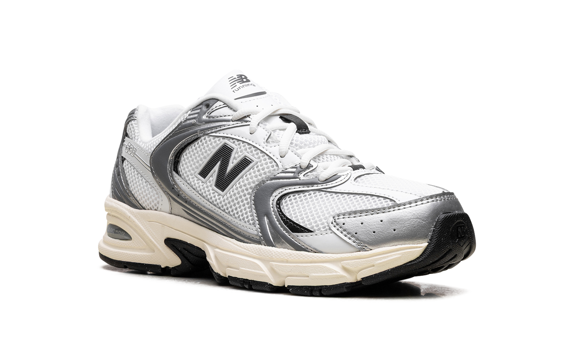 New Balance 530 Silver Metallic Black Cement