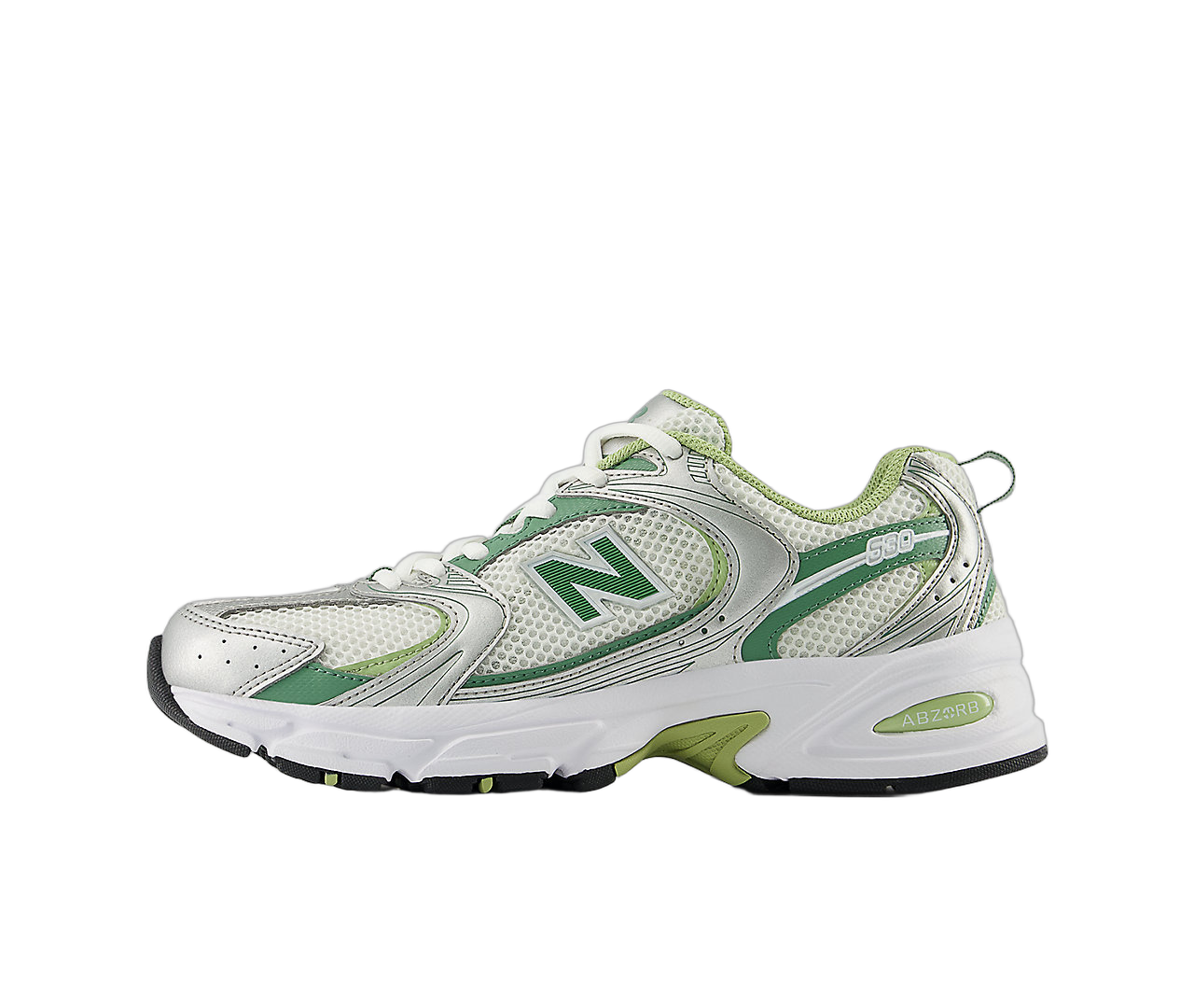 New Balance 530 Silver Metallic Mallard Green - Sneak