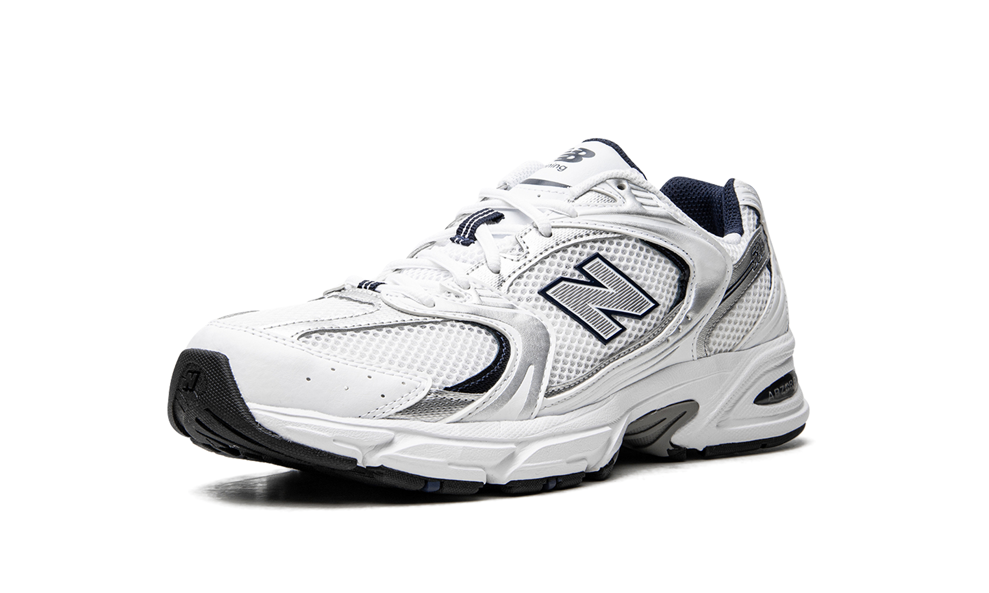 New Balance 530 White Silver Navy