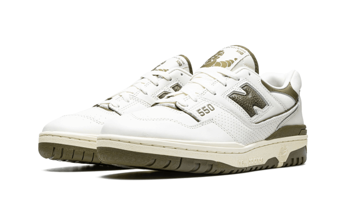 New Balance 550 Aime Leon Dore Olive, White/Olive (BB550AD1)