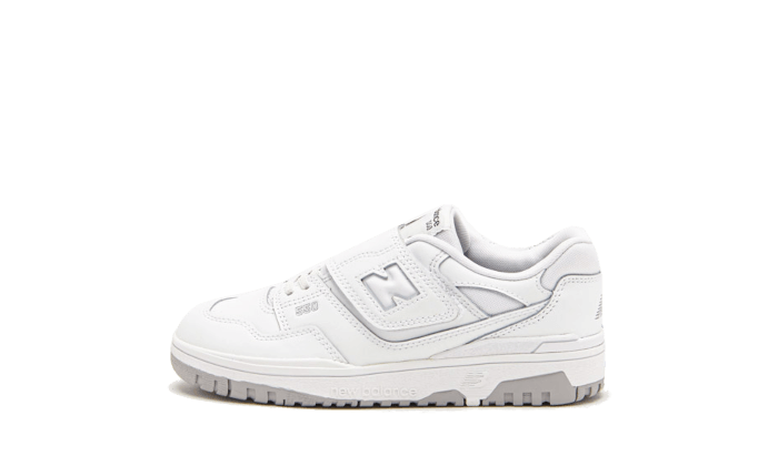 New Balance 550 Bungee Lace Top Strap White Grey, White/Grey (PHB550PB)