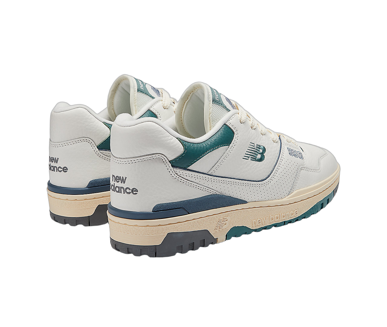 New Balance 550 New Spruce Mini Logo, Sea Salt/New Spruce/Calcium (BB550PTB)