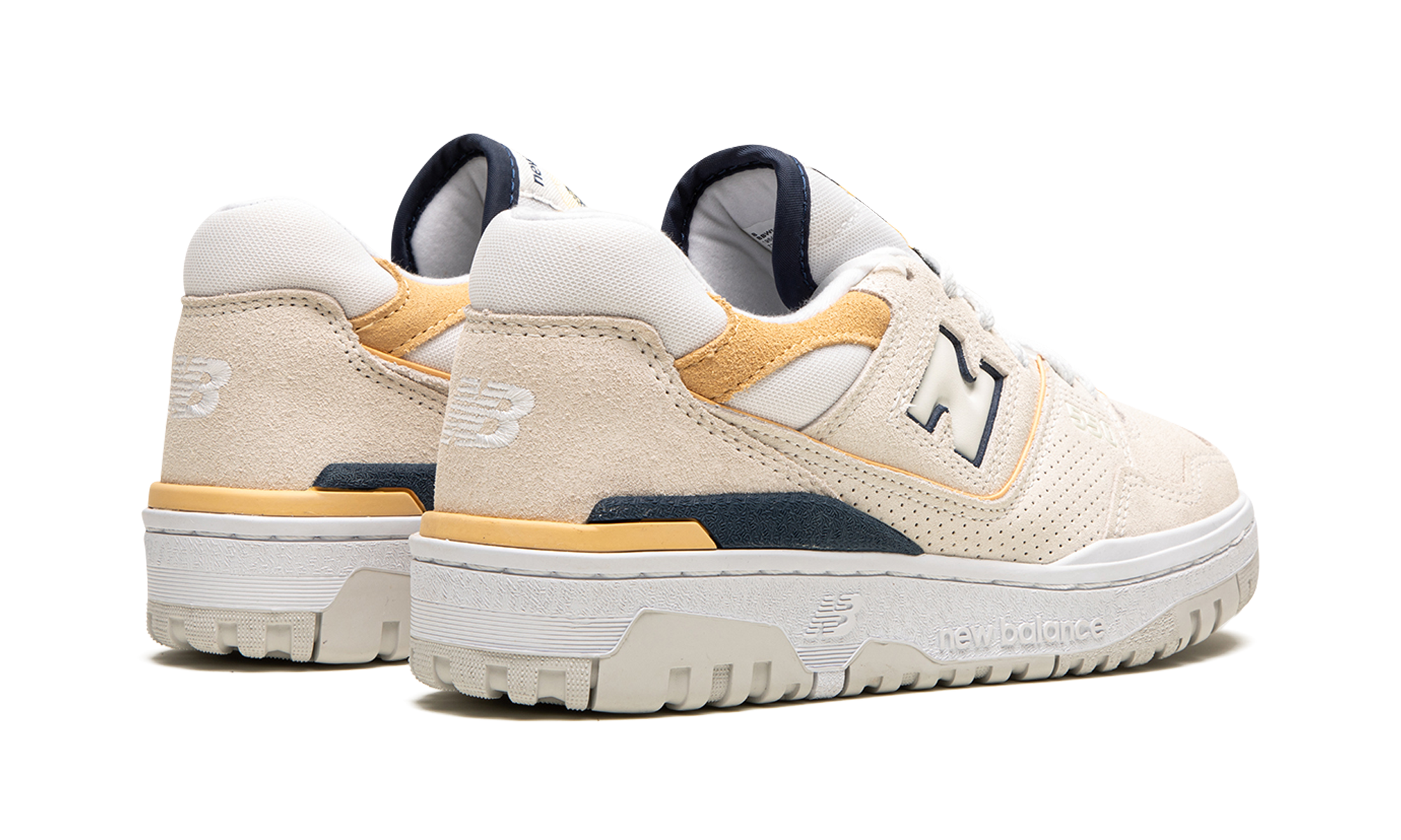 New Balance 550 Sea Salt Navy Raw Sugar