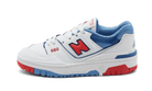 New Balance 550 White True Red Atlantic Blue, White/True Red/Atlantic Blue (GSB550CH)