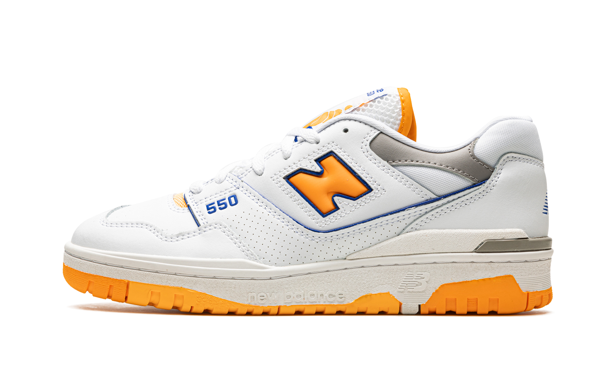 New Balance 550 White Vibrant Orange