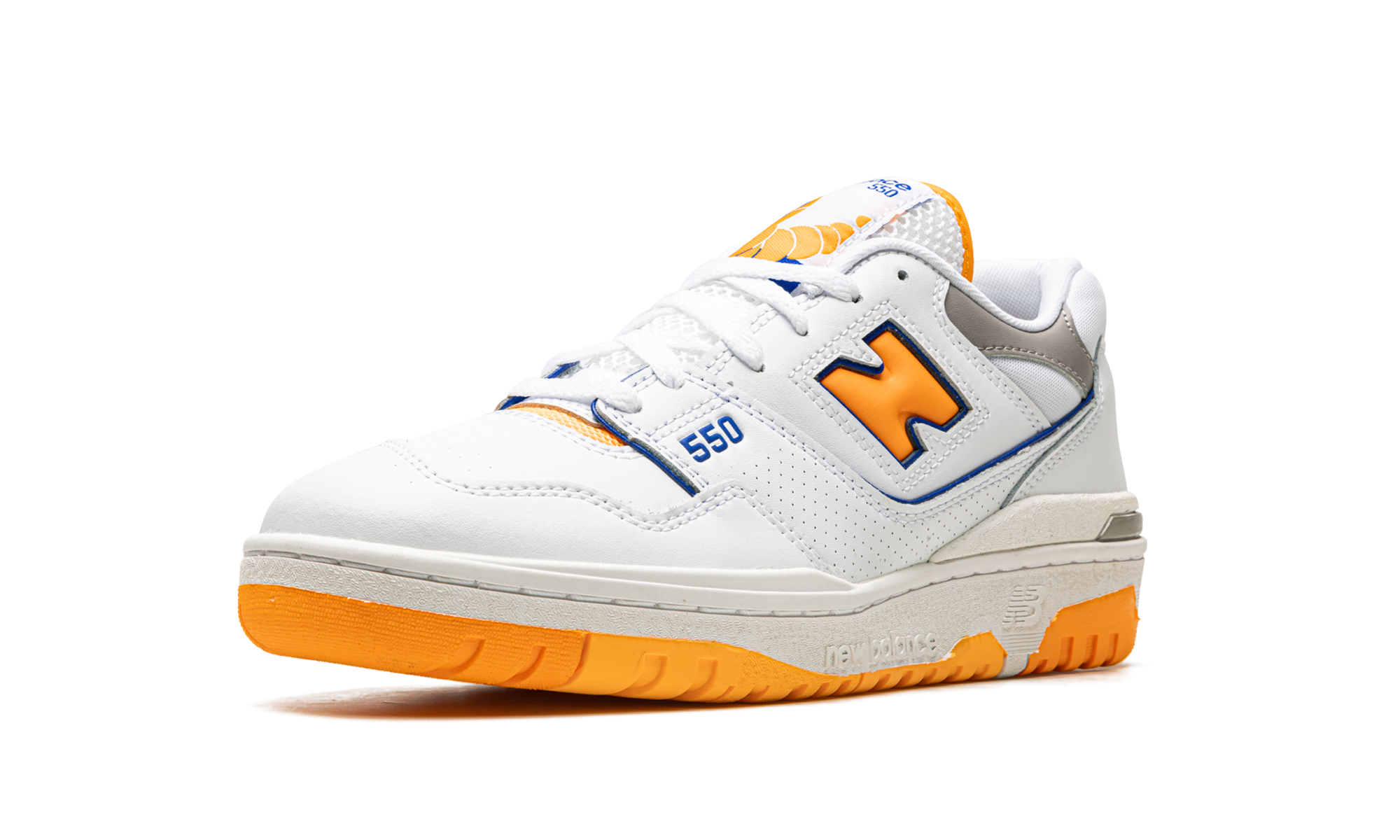 New Balance 550 White Vibrant Orange