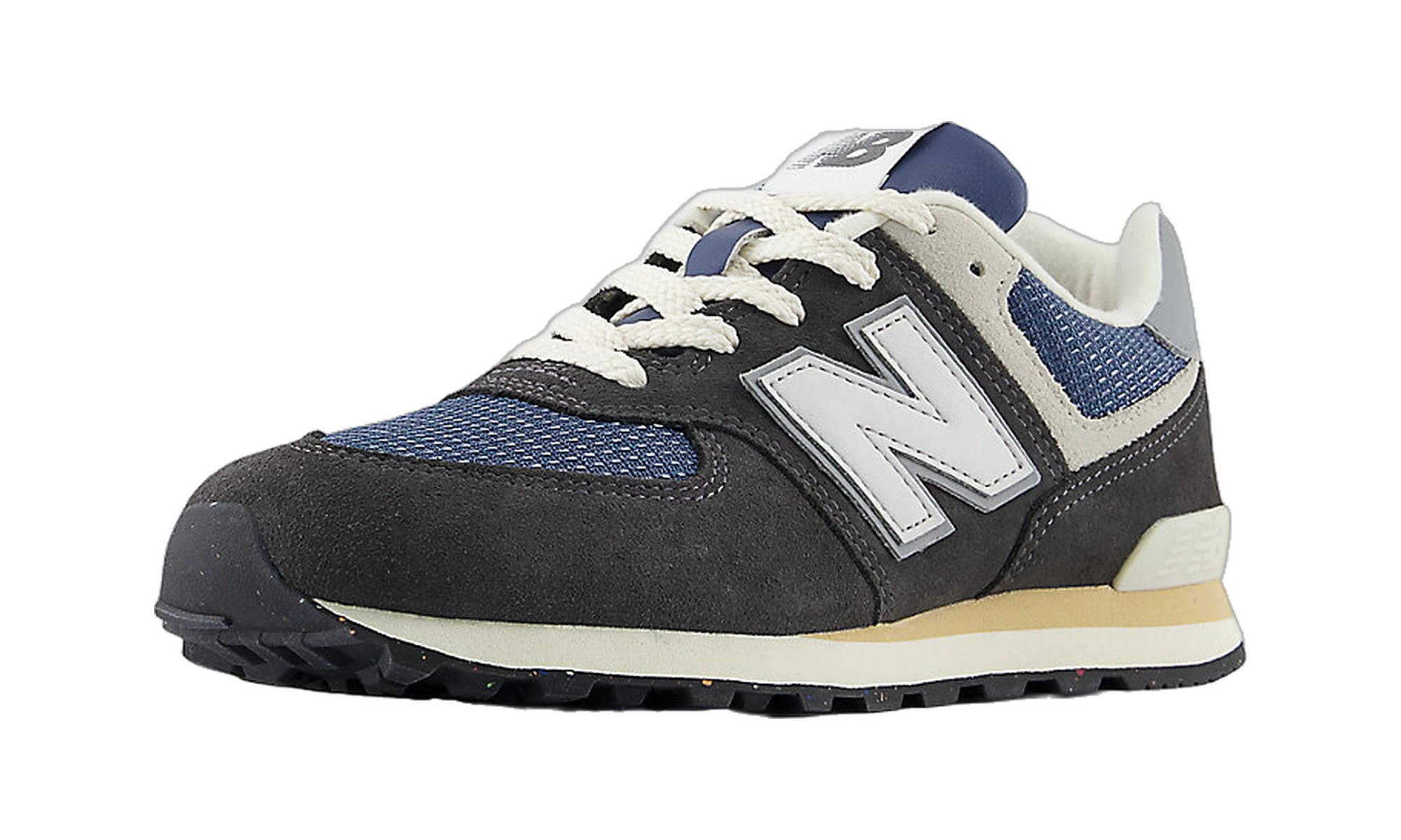 New Balance 574 Lace Black Cement Slate Grey