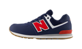 New Balance 574 Lace Navy Team Red