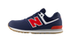 New Balance 574 Lace Navy Team Red