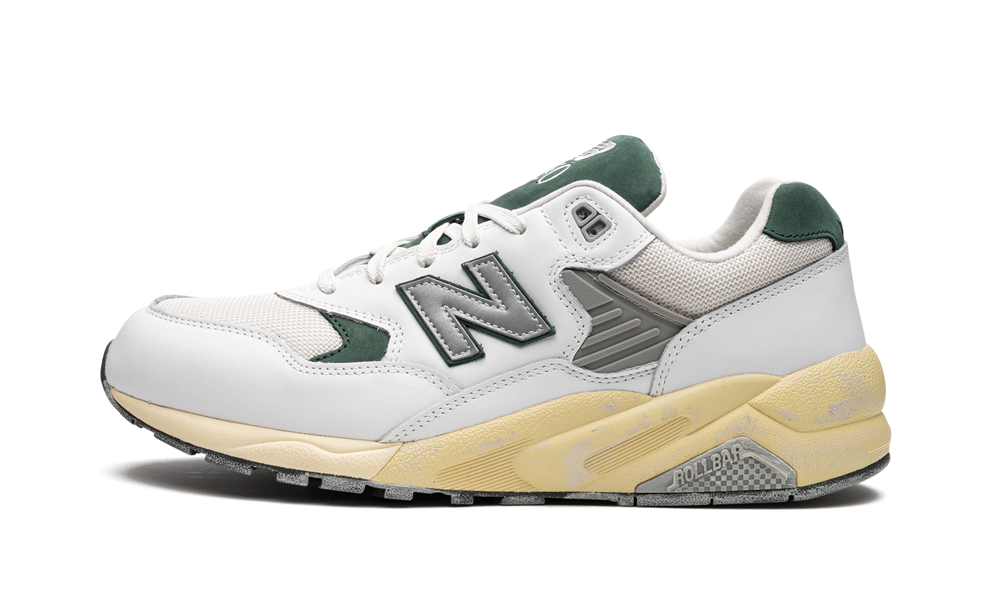 New Balance 580 White Nightwatch Green