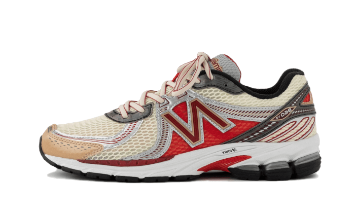 New Balance 860v2 Aime Leon Dore Red, Sea Salt/Red/Silver (ML860AD2)