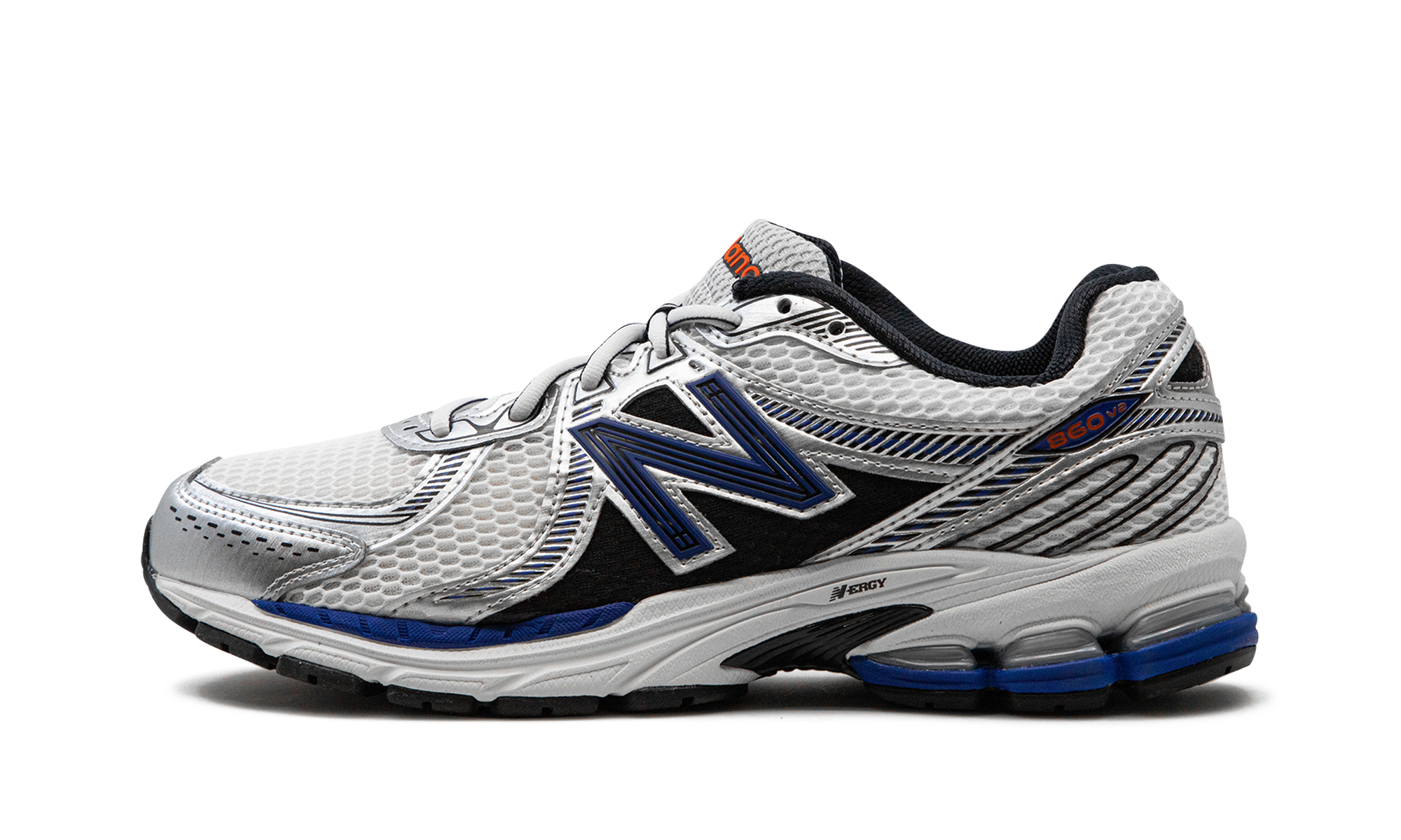 New Balance 860v2 White Team Royal Silver