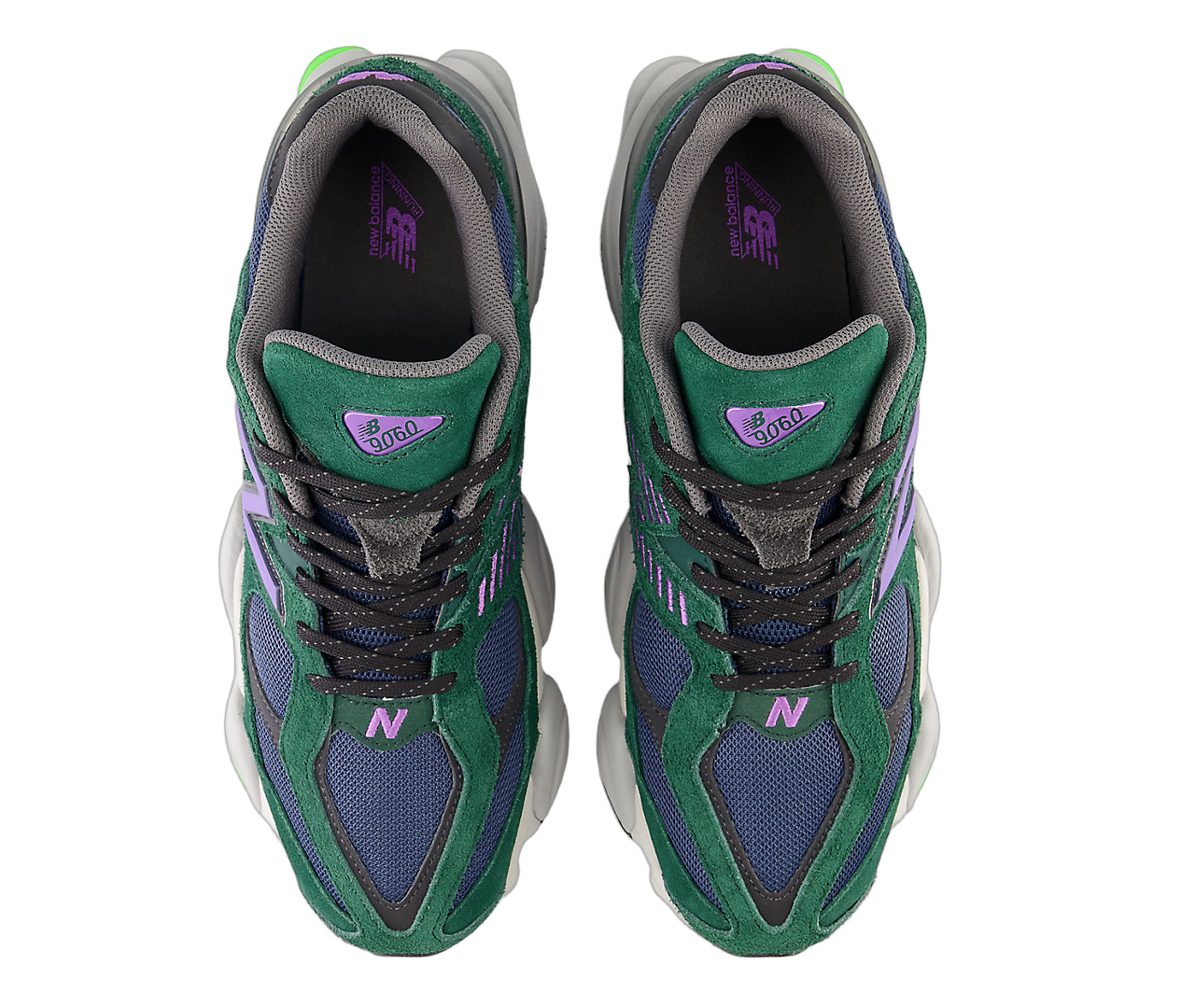 New Balance 9060 Nightwatch, Nightwatch Green/Vintage Indigo/Electric Purple (U9060GRE)