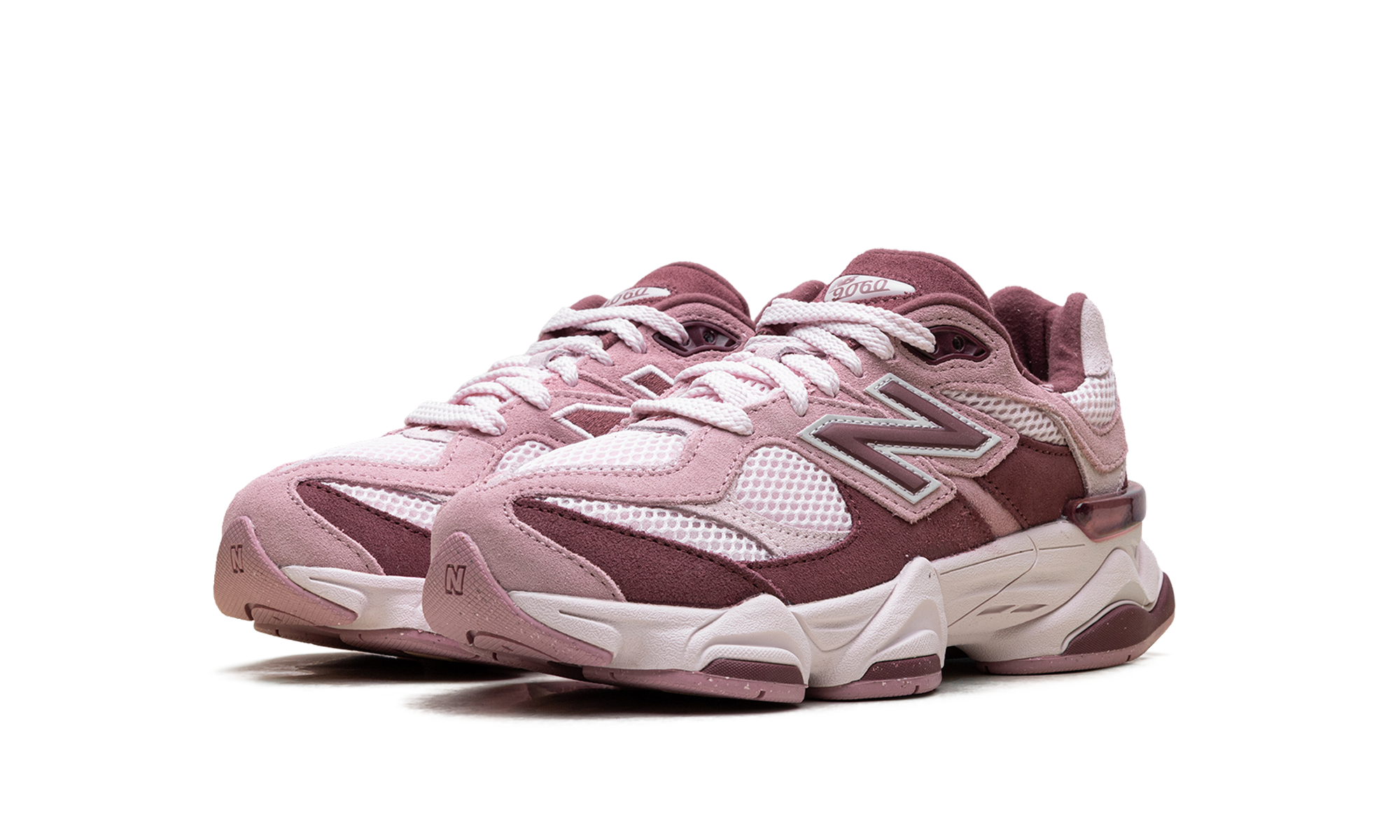 New Balance 9060 Pink Granite Washed Burgundy