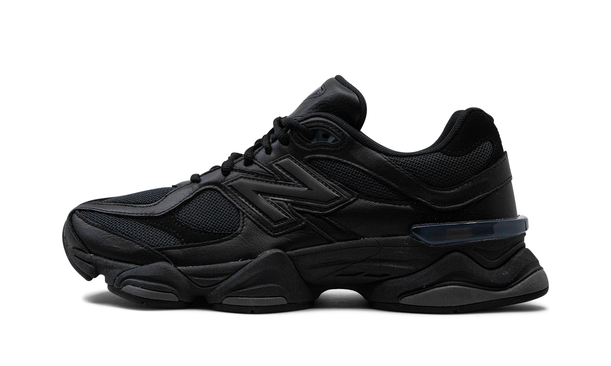 New Balance 9060 Triple Black Leather