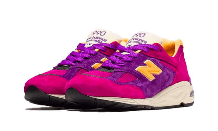 New Balance 990v2 MiUSA Teddy Santis Purple Yellow, Purple/Yellow (M990PY2)