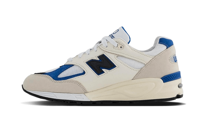 New Balance 990v2 MiUSA White Blue, White/Blue (M990WB2)