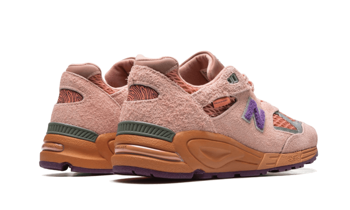 New Balance 990v2 Salehe Bembury Sand Be The Time, Misty Rose/Terra Cotta/Purple Passion (M990SB2)