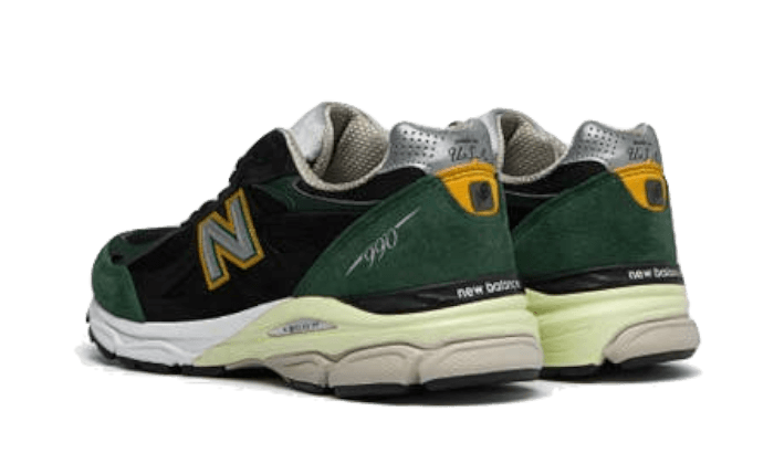 New Balance 990v3 MiUSA Black Green Yellow, Black/Green (M990CP3)