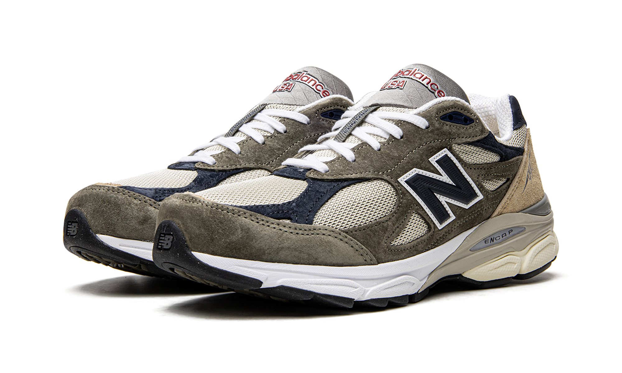 New Balance 990v3 MiUSA Grey Blue Olive