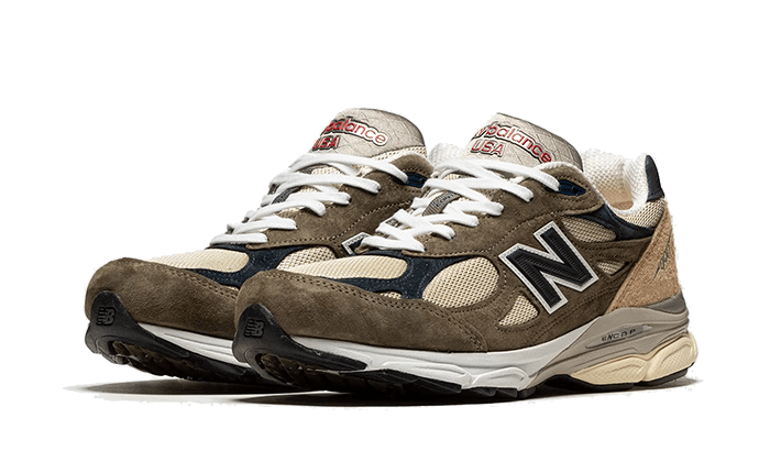 New Balance 990v3 MiUSA Grey Blue Olive, Grey/Blue (M990TO3)