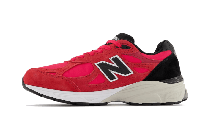 New Balance 990v3 MiUSA Red Suede, Red/Hot Pink/Black (M990PL3)