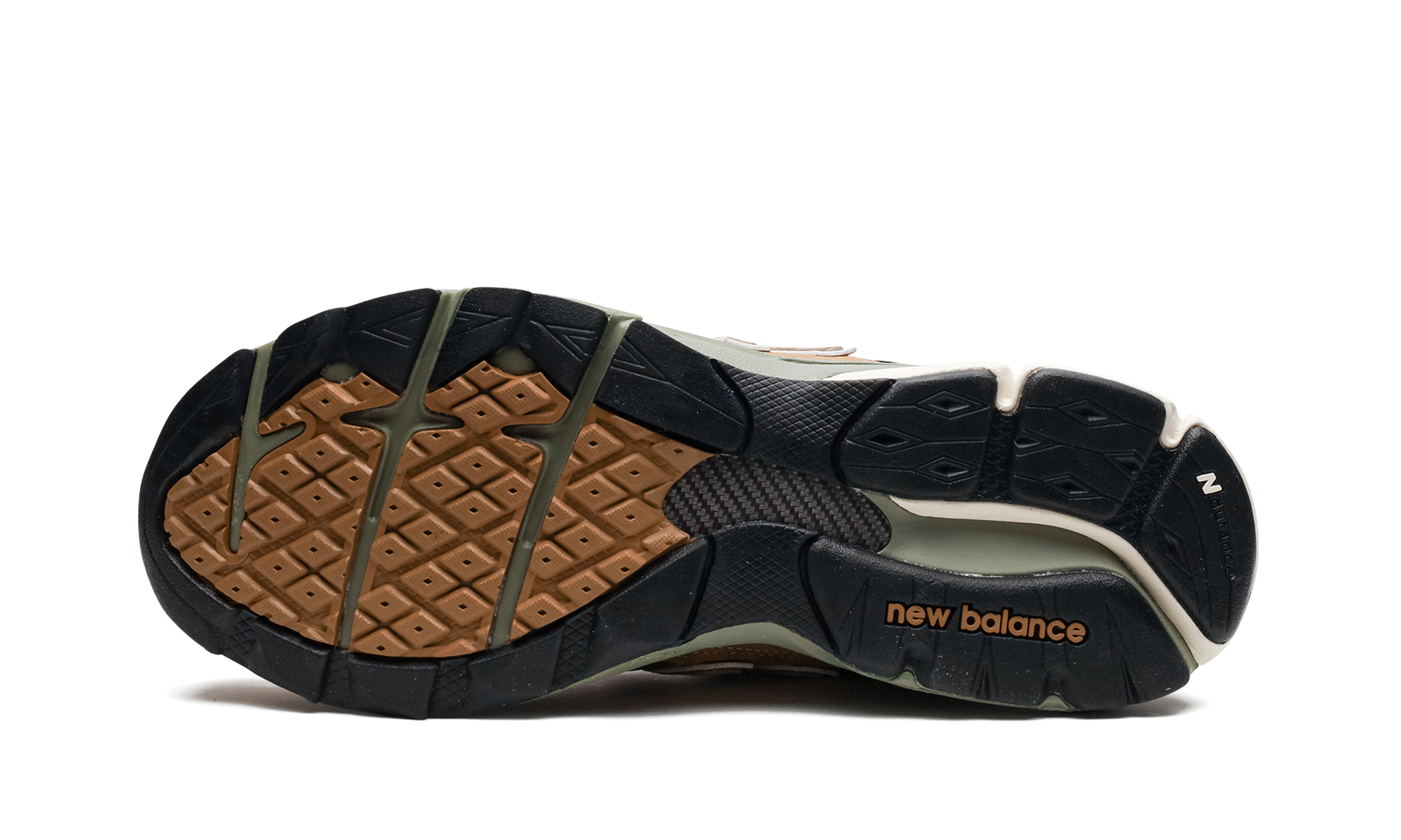 New Balance 990v3 MiUSA Tan Green