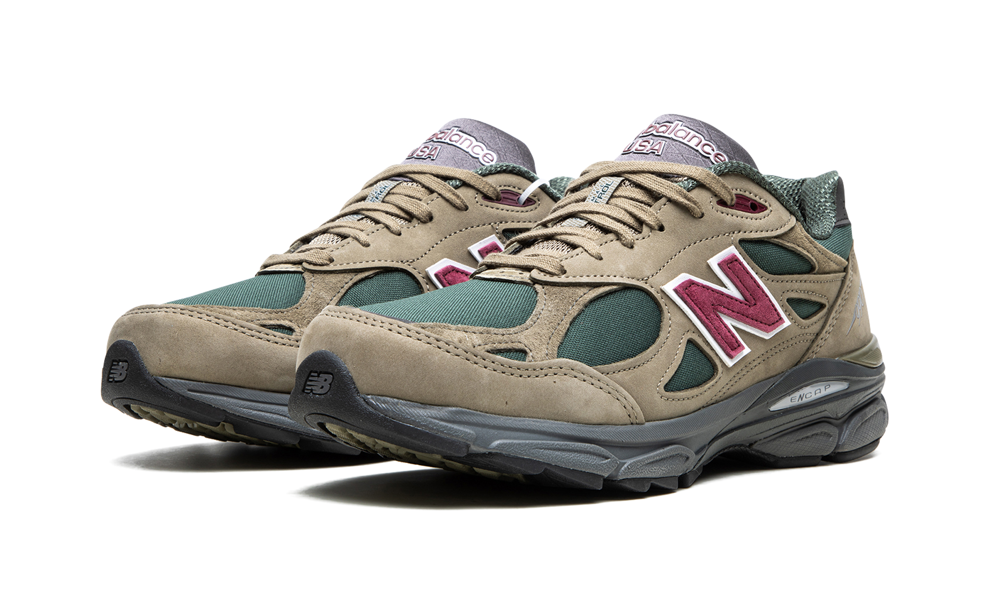 New Balance 990v3 MiUSA Teddy Santis Green Purple