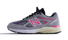 New Balance 990v4 Kith United Arrows & Sons (with Socks), Grey/Purple/Pink/Black (M990KT4)