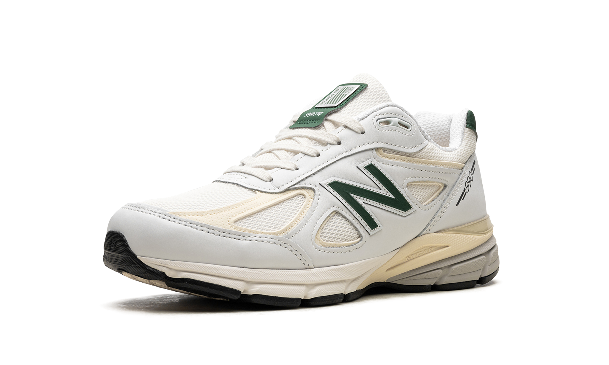 New Balance 990v4 MiUSA White Green