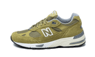 New Balance 991 MiUK Green Moss Cloud Cream, Green Moss/Cloud Cream/White (W991GGW)