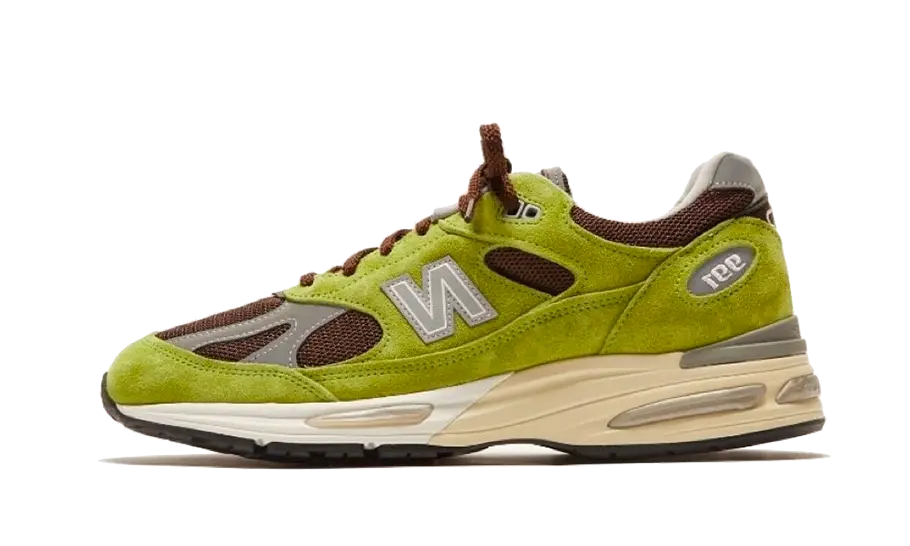 New Balance 991v2 MiUK Daniëlle Cathari Matcha, Pistacho/Chocolate Brown (U991DD2)