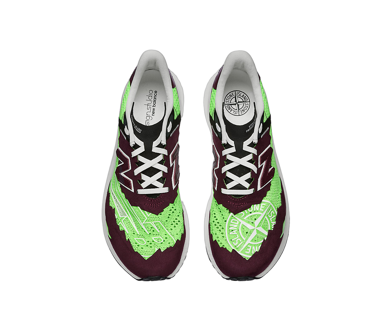 New Balance FuelCell RC Elite v2 SI Stone Island TDS Green, Green/Maroon/White (MSRCELSO)