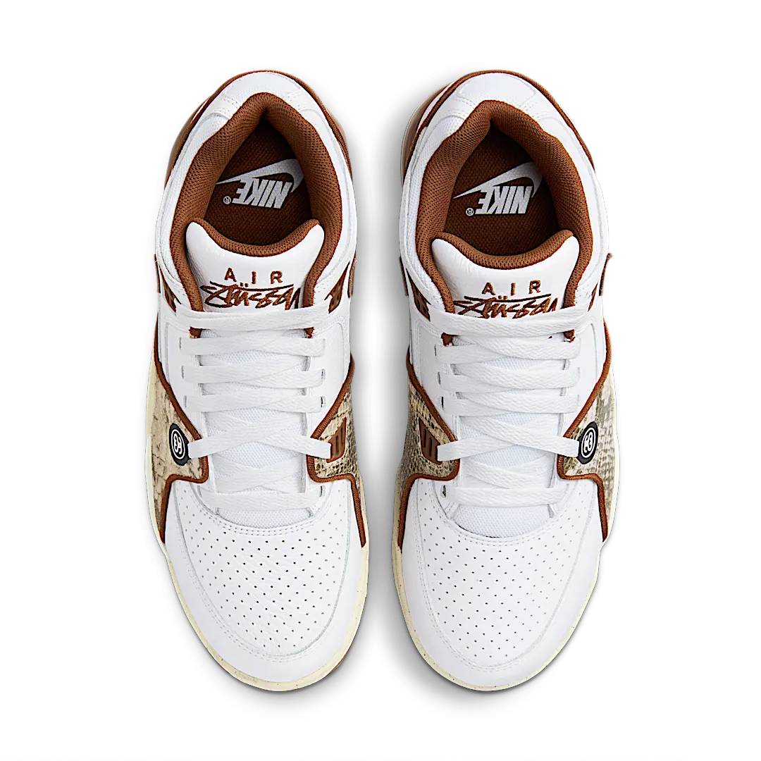 Nike Air Flight '89 Low SP Stussy Pecan, White/Pecan/Fossil (FD6475-100)