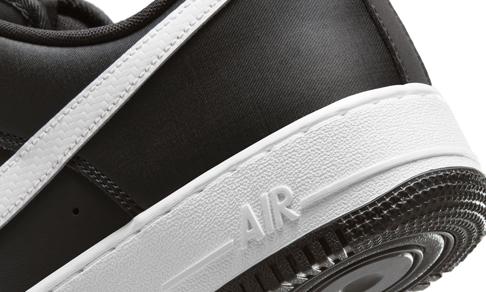 Nike Air Force 1 07 Lv8 Carbon Fiber Swoosh Black White