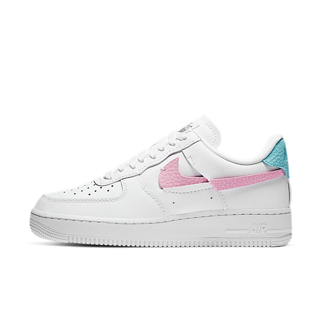 Nike Air Force 1 LXX White Pink Aqua, White/Pink Rise-Bleached Aqua (DC1164-101)