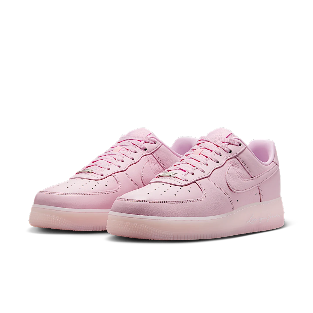 Nike Air Force 1 Low Drake NOCTA Certified Lover Boy Pink Foam, Pink Foam/Cobalt Tint/Metallic Silver (CZ8065-600)