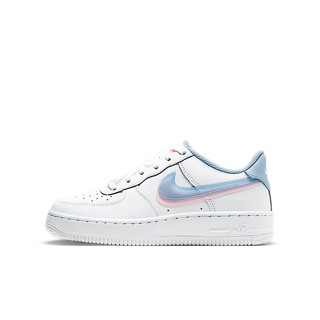 Nike Air Force 1 Low LV8 Double Swoosh Light Armory Blue, White/Light Armory Blue/Arctic Punch (CW1574-100)