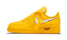 Nike Air Force 1 Low Off-White ICA University Gold, University Gold/Black-Metallic Silver (DD1876-700)