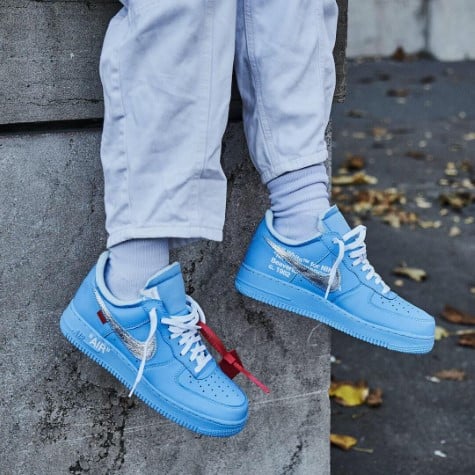 Nike Air Force 1 Low Off-White MCA University Blue, University Blue/Metallic Silver-White (CI1173-400)