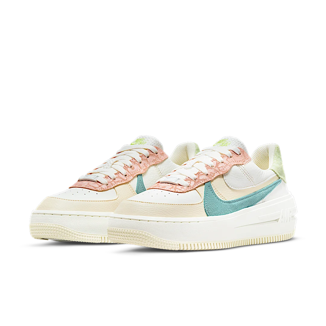 Nike Air Force 1 Low PLT.AF.ORM Pastel Leopard, Sail/Honeydew/Arctic Orange/Copa (DX2671-100)